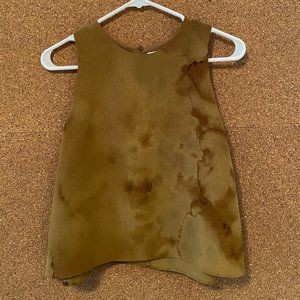 OAK + FORT Mustard Tie-Dye Blouse